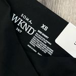 Soma NWT  WKND 24/7 Crossover Waist Bike Shorts | Black | XS Photo 5
