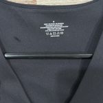 Black Long Sleeve Bodysuit deep v neck thong Size M Photo 2