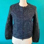 Madewell  blue shimmerweave bomber jacket Photo 0