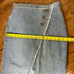 Sincerely Jules | Asymmetrical Denim Button Front Slit Midi Skirt Size 3/26 Photo 10