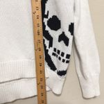 Skull Cashmere Dinah Sweater Size Small Side Skull Cotton Knit White Chunky Photo 8