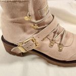 Sporto  Katie Sz 8.5 Women's Hiking Combat Biker Boots Suede Tan Cabincore Boho Photo 4