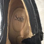 Sofft Siri Black Suede Wedge Booties Boots Aqua Sofft Ruched Waterproof Wms 11M Size 11 Photo 8