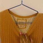 vintage mudd mustard yellow long sleeve size S Photo 2