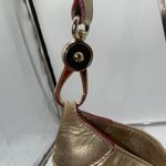 Dooney & Bourke Dooney Bourke Gold Metallic Leather Hobo Shoulder Bag Purse Photo 4