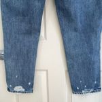Garage Embroidered High Rise Mom Jeans (Distressed Medium Wash) -13 Photo 9
