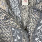 Sundance  Fair Isle Knit Sweater Coat Cardigan Duster W2045 Sz L Photo 4