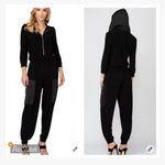 Joseph Ribkoff  Black Hooded Jogger Jumpsuit Photo 1