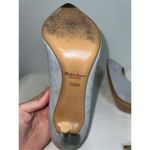 Ralph Lauren Purple Label Baby Blue Suede Heel Pump 38.5 US 8 Photo 5