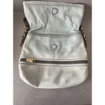 Fossil  Explorer Flap Foldover Hobo Light blue Leather Slouch Shoulder Bag Photo 11