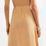 Faithfull the Brand Noemie MIDI Dress Yellow Striped Ruffle Tank Revolve US 6 Photo 1