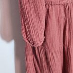 BeachLunchLounge  Dusty Pink Gauze Midi Dress Size XXL Wedding Guest Dress Photo 3