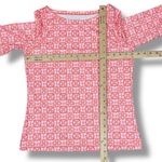 Vineyard Vines  Sankaty Printed Boat Neck Shirt Coral Pink Small Photo 10