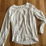 Pact  Size 100% Organic Cotton White V Neck Long Sleeve Tee medium Photo 0