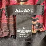 Alfani  pink brown tan and black abstract print flowy midi skirt size medium Photo 3