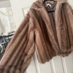 Peppermayo NWOT Naylor Faux Fur Jacket Coat - Brown Photo 5