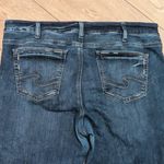 Silver Jeans  Plus 18 Suki Capri Curvy Fit Cropped Faded Wash‎ Denim Stretch Photo 4