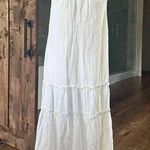 World Market Boho Sleeveless White Maxi Dress | Size Large/Medium Photo 5