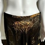 Dana Buchman  Black And Gold Silk Sheer Layered Maxi Skirt Photo 4