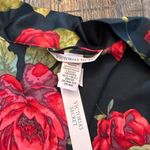 Victoria's Secret VICTORIA'S SECRETRed Rose Satin Bed Jacket Kimono Robe Size XS NWT Photo 4