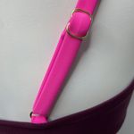 Kona Sol Burgundy Pink Colorblock Square Neck Bandeau Swim Top Size Medium NWT Photo 5