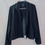 Eileen Fisher Black Stand Collar Swing Open Jacket Blazer size medium Photo 0