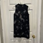 Nike  Women Tie Dye Sleeveless Sweatshirt Dress Pouch Pocket Black Gray Small Photo 4
