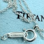 Tiffany & Co. Large Crown Key Pendant Necklace Sterling Silver 925 24” Retired Photo 6