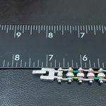 Rainbow Stainless Steel Bling Mini Motorcycle Bike Chain Bracelet 28.7g Photo 5