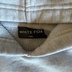 White Fox Boutique White Fox Vol. 3 Grey Hoodie Sweatshirt S/M Pullover Puffy Print Athleisure Photo 2