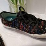Sea Vees Lace Up Low Top Sequin Fashion Sneakers Tweed Multi-color Womens Sz 6 Photo 1
