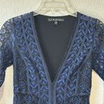 For Love & Lemons Lyla Mini Dress Black & Blue Lace Women’s Size XS Photo 5