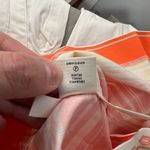 Ann Taylor 🔥5 for $25 sale🔥 white collared shirt dress with orange hem line Photo 9