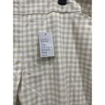 Croft & Barrow Pull-On Pants 24W LONG Straight Fit Beige Gingham Plaid Country Photo 4