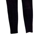 Helmut Lang Plum Embossed Leather Skinny Leggings Pants Purple Size 2 Photo 5