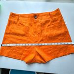Anthropologie  New Colette Shorts by Maeve Linen Edition Women’s Size 32 Orange Photo 9
