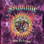 Sublime 40oz to Freedom Album Sun Ska Band Tie Dye T-Shirt M Photo 1
