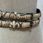 BCBGMAXAZRIA Cream and Black Belt Photo 6