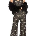 House of Harlow Deadstock Rare 1960 X REVOLVE Star Print Jerry Jumpsuit Size S Photo 0