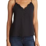 Melrose and Market  Black Lace Inset Layering Cami Tank Top Size XSMALL NWT Photo 0