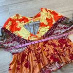 Free People  Aloha State of Mind Patchwork V-neck Cropped Top Size S Photo 7