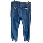 Abercrombie & Fitch  Mom Jean Distressed Dark Wash Size 31/12R Photo 2