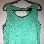 Lane Bryant  Dress Sea Green Lace Sleeveless Dress Sz 20 EUC Plus Dress Photo 2