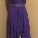 B Darlin ❤️ Purple high low beaded formal dress ❤️ Photo 0
