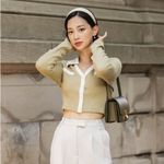 Petite Studio NYC Monroe Cardigan/Top Green Size XS Photo 2