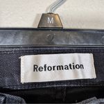 Reformation  Black High Rise Skinny Jeans Womens 24 Distressed Raw Hem Classic Photo 8