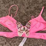 Urban Outfitters UO Monarch Butterfly Pink Bra - Size Small Photo 2