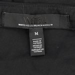 White House | Black Market  Black Off Shoulder Long Sleeve Crochet‎ Trim Top Medium Photo 7