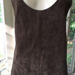 BB Dakota Women’s Casual Brown Leather Sleeveless Suede Mini Dress, XS Photo 3