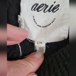 Aerie Black Cable Knit Sweater Photo 7